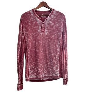 Lucky Brand Venice Burnout Waffle Long Sleeve Top